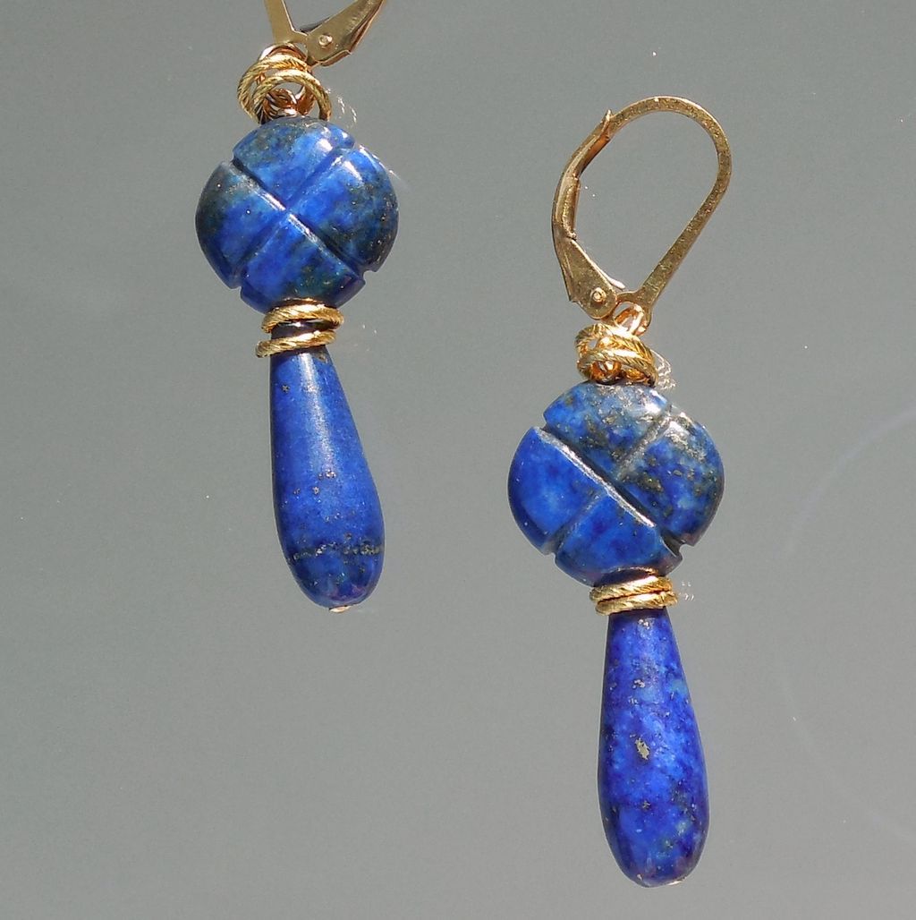 Lapis Lazuli Drop Earrings Lapis Lazuli Drop Earrings