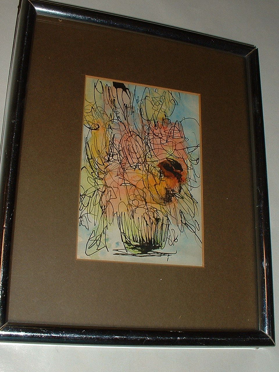 Original Abstract Watercolor / Ink Drawing Still Life Original Abstract Watercolor / Ink Drawing Still Life