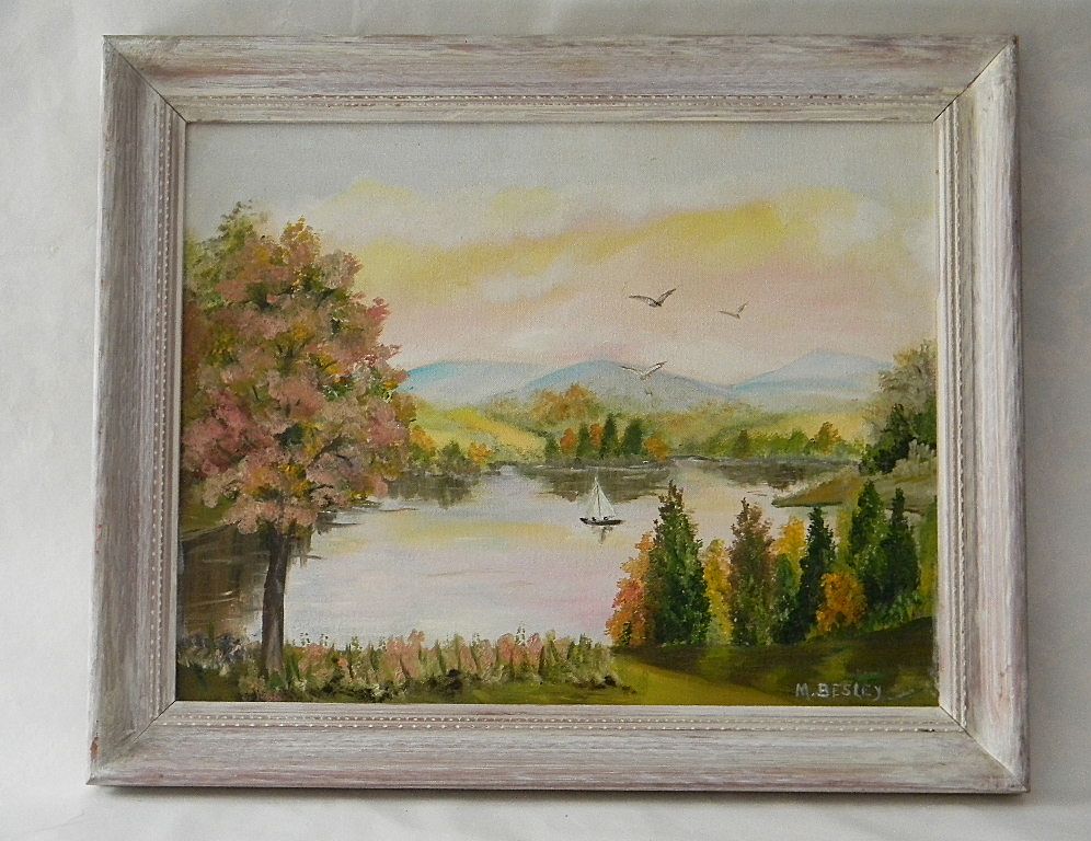 Oil Painting Landscape by Artist Maude Besley Oil Painting Landscape by Artist Maude Besley