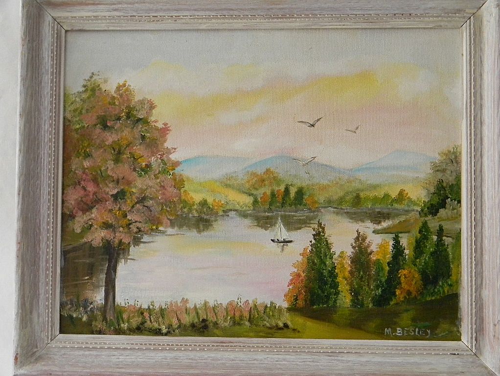 Oil Painting Landscape by Artist Maude Besley Oil Painting Landscape by Artist Maude Besley