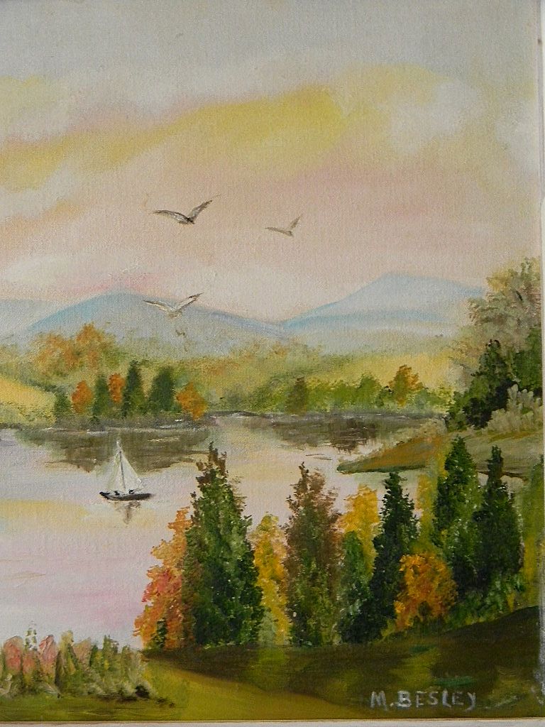 Oil Painting Landscape by Artist Maude Besley Oil Painting Landscape by Artist Maude Besley