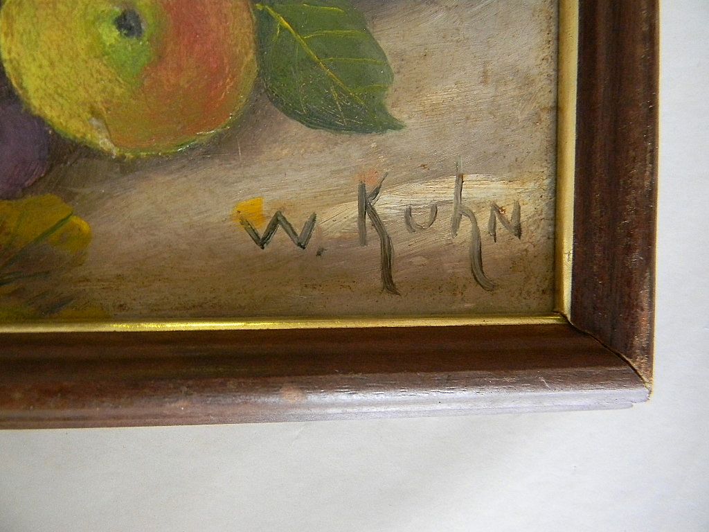 Still Life Oil painting by Artist W Kuhn Still Life Oil painting by Artist W Kuhn