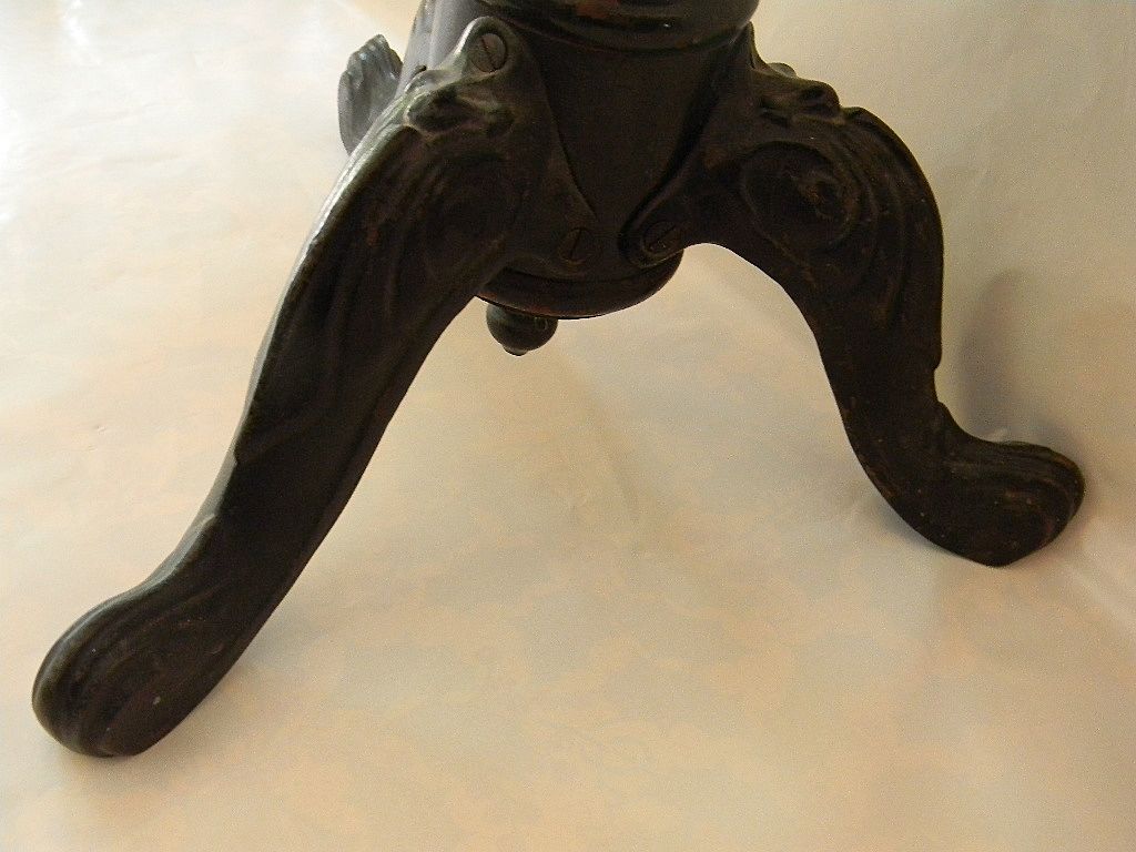 Victorian Piano Stool with Cast Iron Legs Victorian Piano Stool with Cast Iron Legs