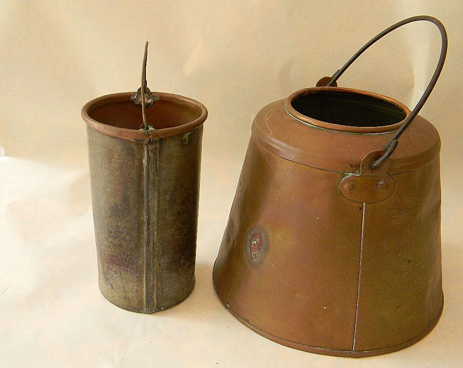 Hand Forged Copper Pail with Insert Hand Forged Copper Pail with Insert