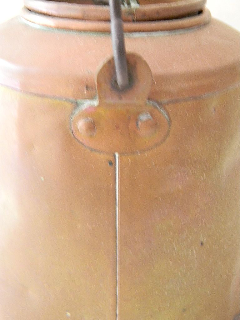 Hand Forged Copper Pail with Insert Hand Forged Copper Pail with Insert