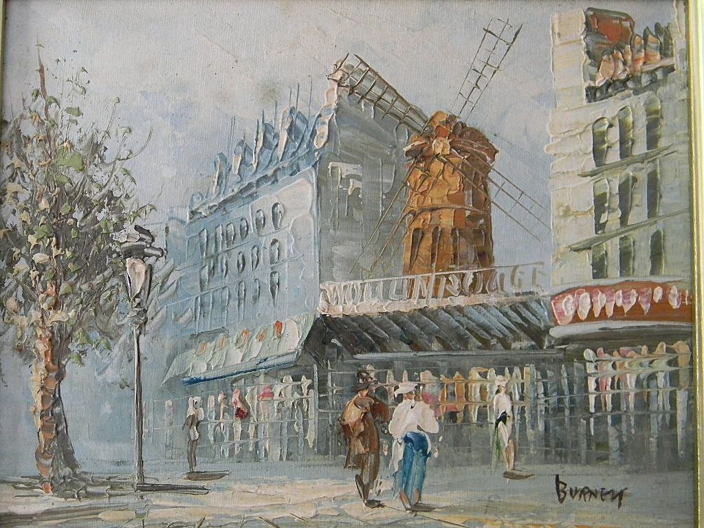Burnett . Oil Painting on Canvas Paris Cityscape Burnett . Oil Painting on Canvas Paris Cityscape
