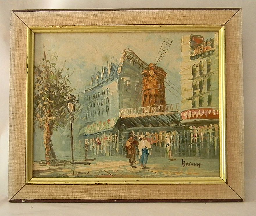 Burnett . Oil Painting on Canvas Paris Cityscape Burnett . Oil Painting on Canvas Paris Cityscape