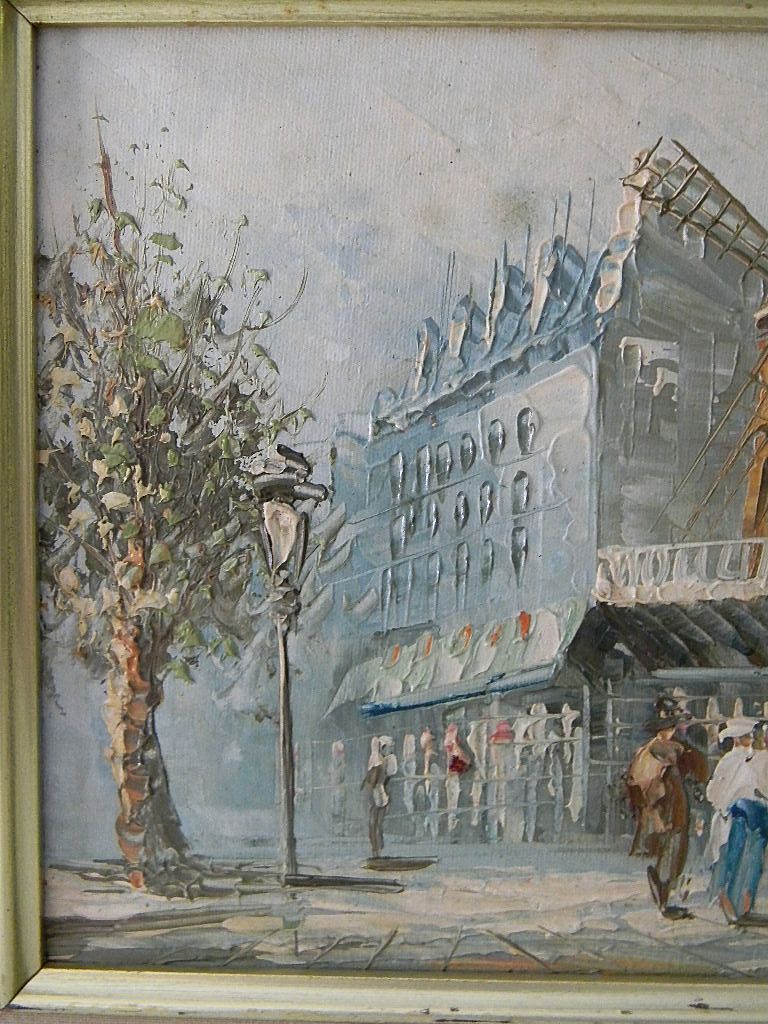 Burnett . Oil Painting on Canvas Paris Cityscape Burnett . Oil Painting on Canvas Paris Cityscape