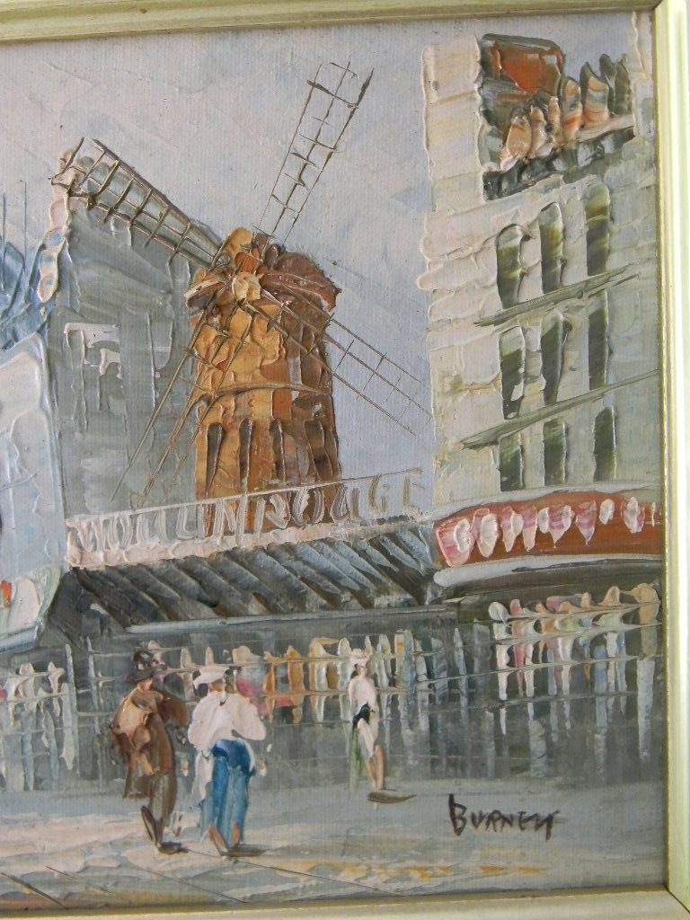 Burnett . Oil Painting on Canvas Paris Cityscape Burnett . Oil Painting on Canvas Paris Cityscape