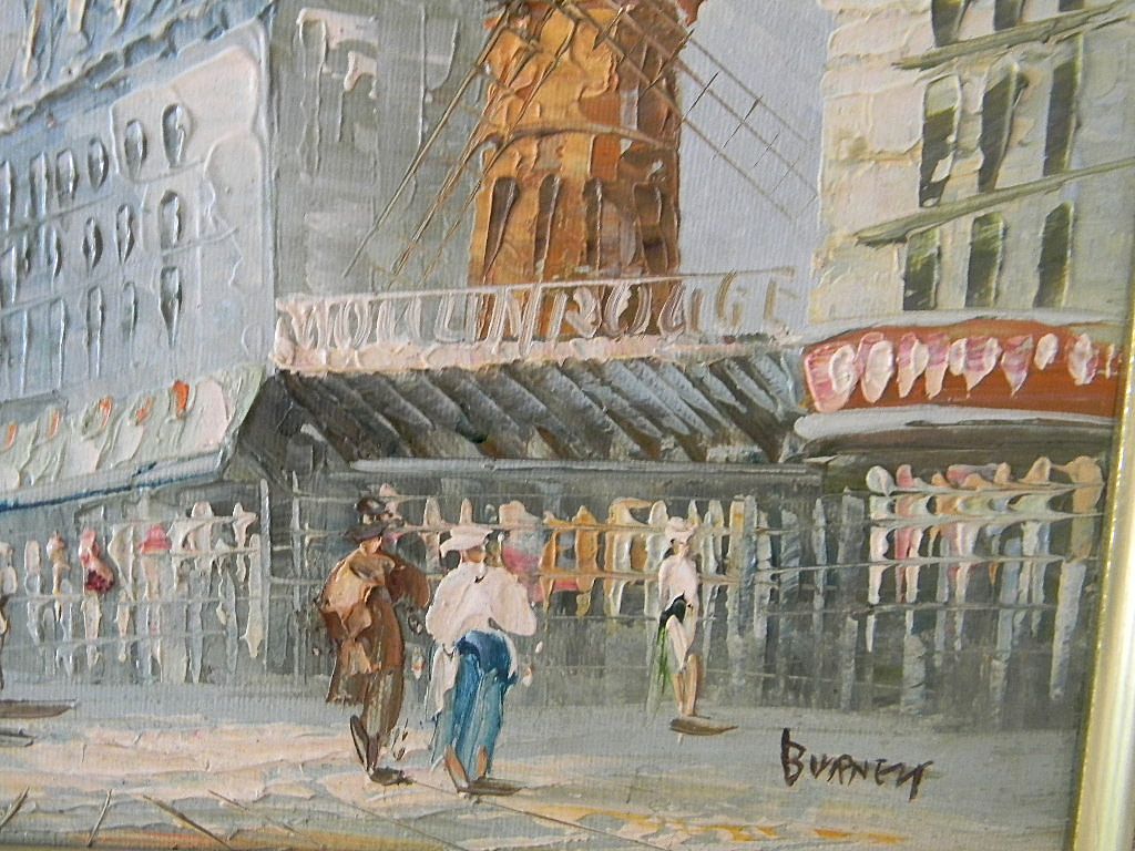 Burnett . Oil Painting on Canvas Paris Cityscape Burnett . Oil Painting on Canvas Paris Cityscape