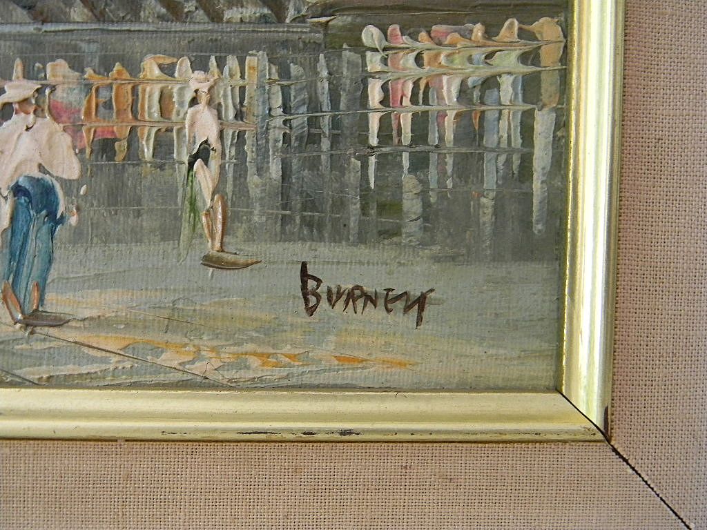Burnett . Oil Painting on Canvas Paris Cityscape Burnett . Oil Painting on Canvas Paris Cityscape