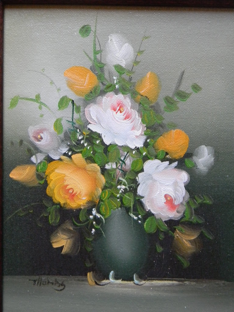 Thomas . Oil Painting Still Life Flowers Thomas . Oil Painting Still Life Flowers