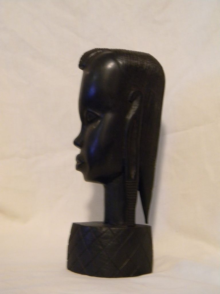 Hand Carved Wood Sculpture Head Bust Hand Carved Wood Sculpture Head Bust