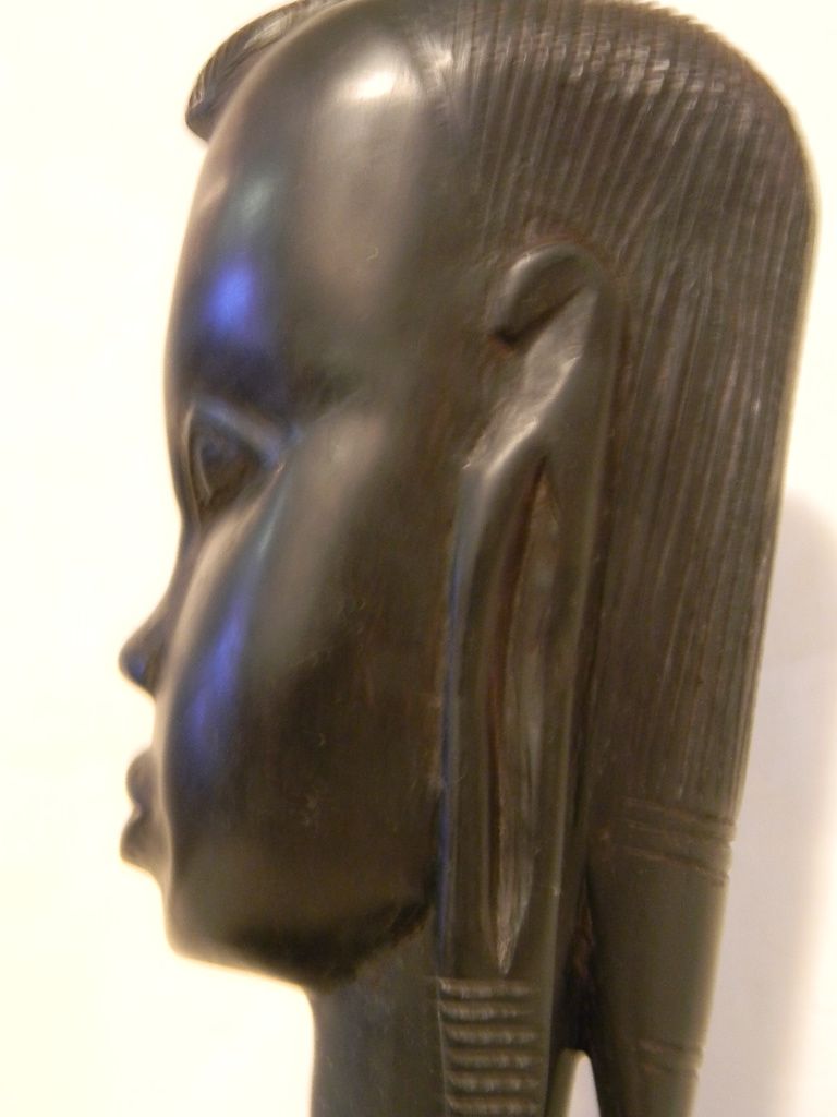 Hand Carved Wood Sculpture Head Bust Hand Carved Wood Sculpture Head Bust