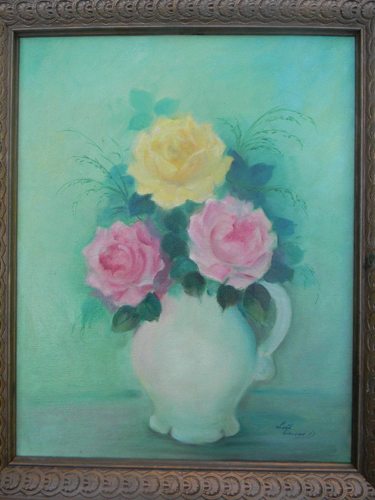 Owens . Colorful Floral Still Life Oil painting Owens . Colorful Floral Still Life Oil painting