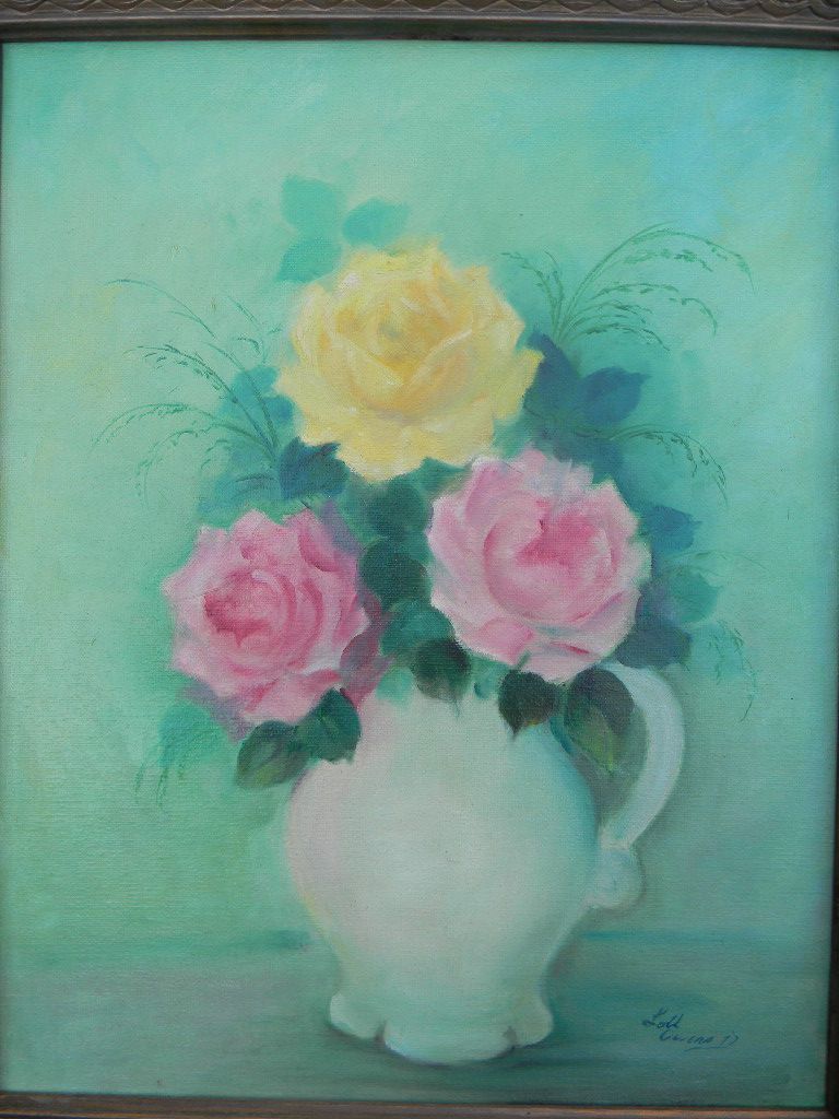 Owens . Colorful Floral Still Life Oil painting Owens . Colorful Floral Still Life Oil painting