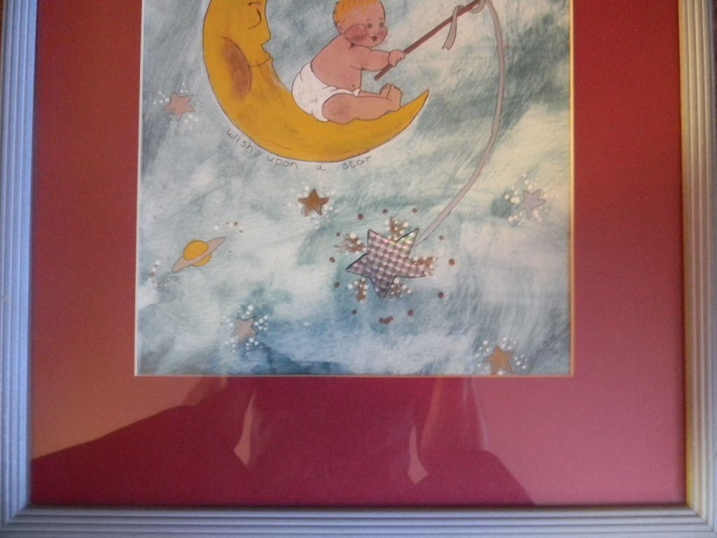 Baby Fishing on Crescent Moon Painting / Drawing Baby Fishing on Crescent Moon Painting / Drawing