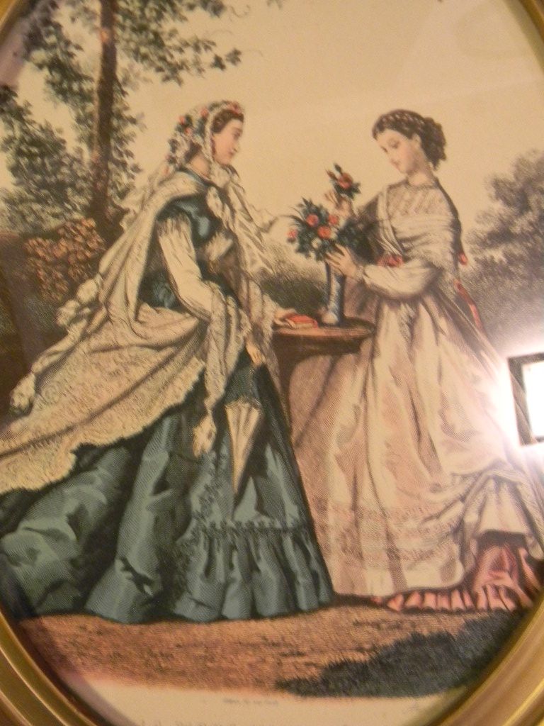 Pair of Victorian Fashion Prints Framed 11" x 13" Pair of Victorian Fashion Prints Framed 11" x 13"