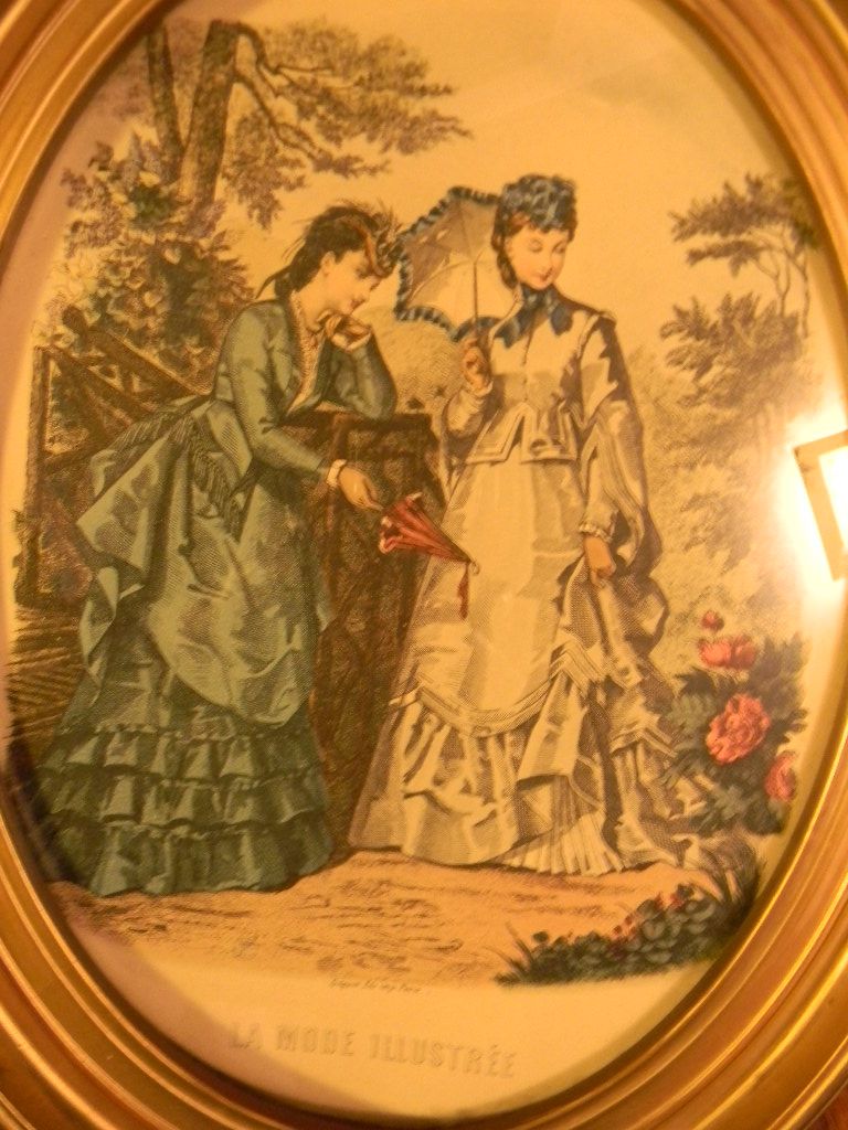 Pair of Victorian Fashion Prints Framed 11" x 13" Pair of Victorian Fashion Prints Framed 11" x 13"