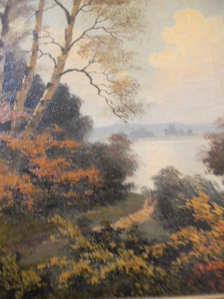 Paul Kujal . listed artist . Vintage Oil Painting Landscape Paul Kujal . listed artist . Vintage Oil Painting Landscape