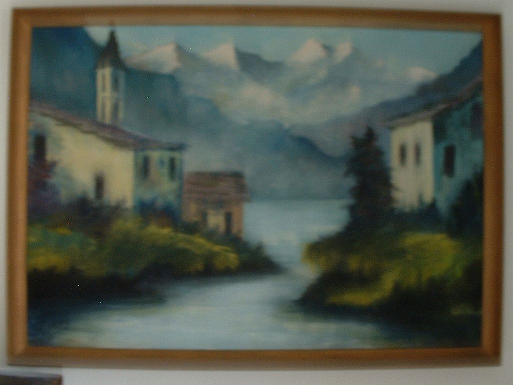 Heisey . Large Oil Painting on Canvas Heisey . Large Oil Painting on Canvas