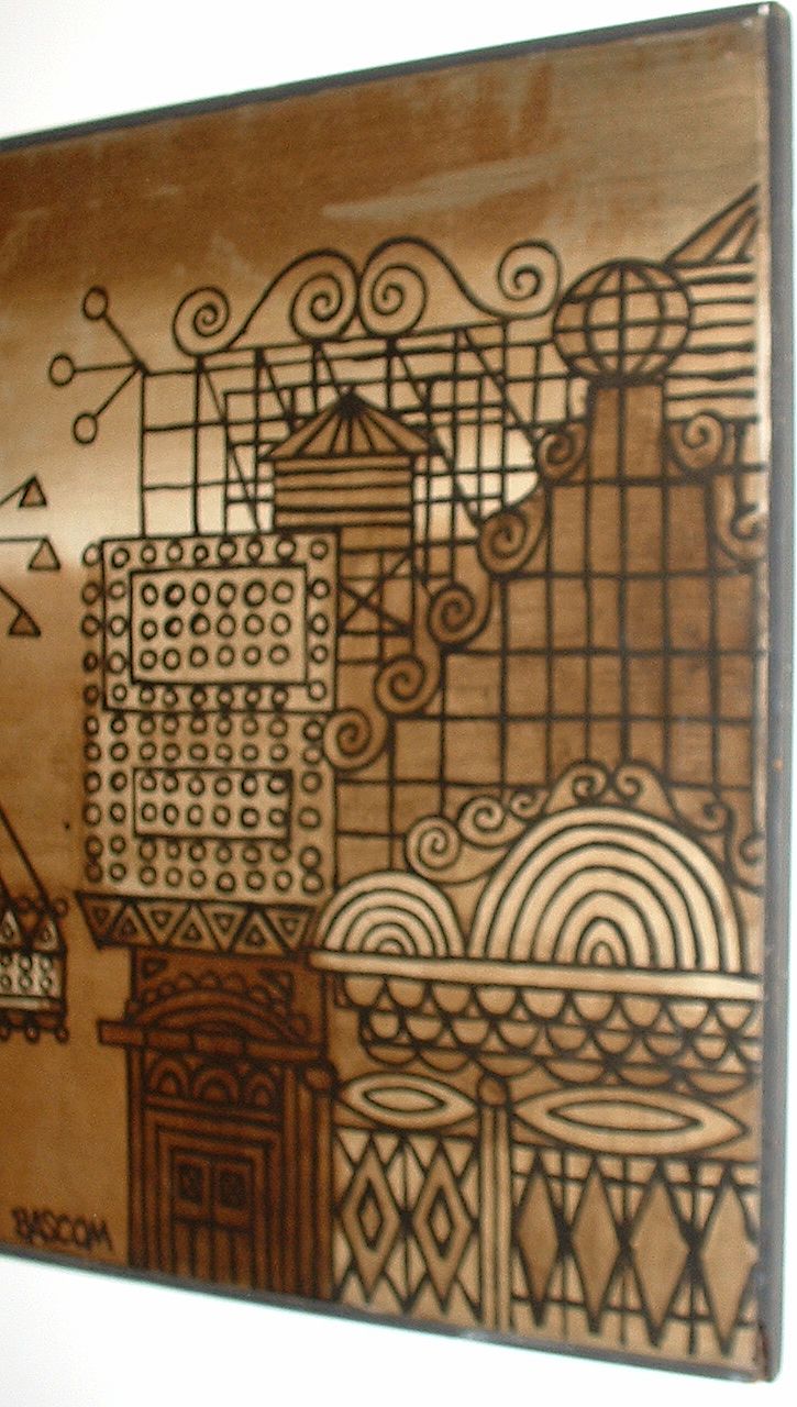 Bascom . " Theatre Alley " Contemporary Abstract 30" x 24" Painting on Canvas Bascom . " Theatre Alley " Contemporary Abstract 30" x 24" Painting on Canvas