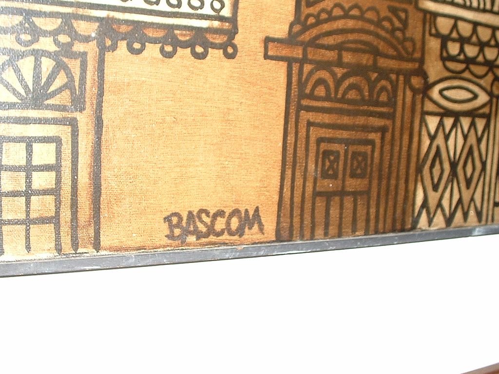 Bascom . " Theatre Alley " Contemporary Abstract 30" x 24" Painting on Canvas Bascom . " Theatre Alley " Contemporary Abstract 30" x 24" Painting on Canvas
