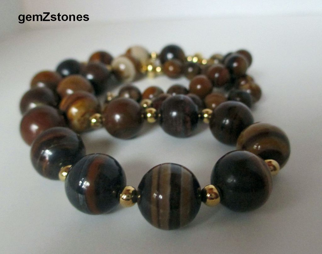 Natural Jupiter Jasper Single Strand Necklace Natural Jupiter Jasper Single Strand Necklace