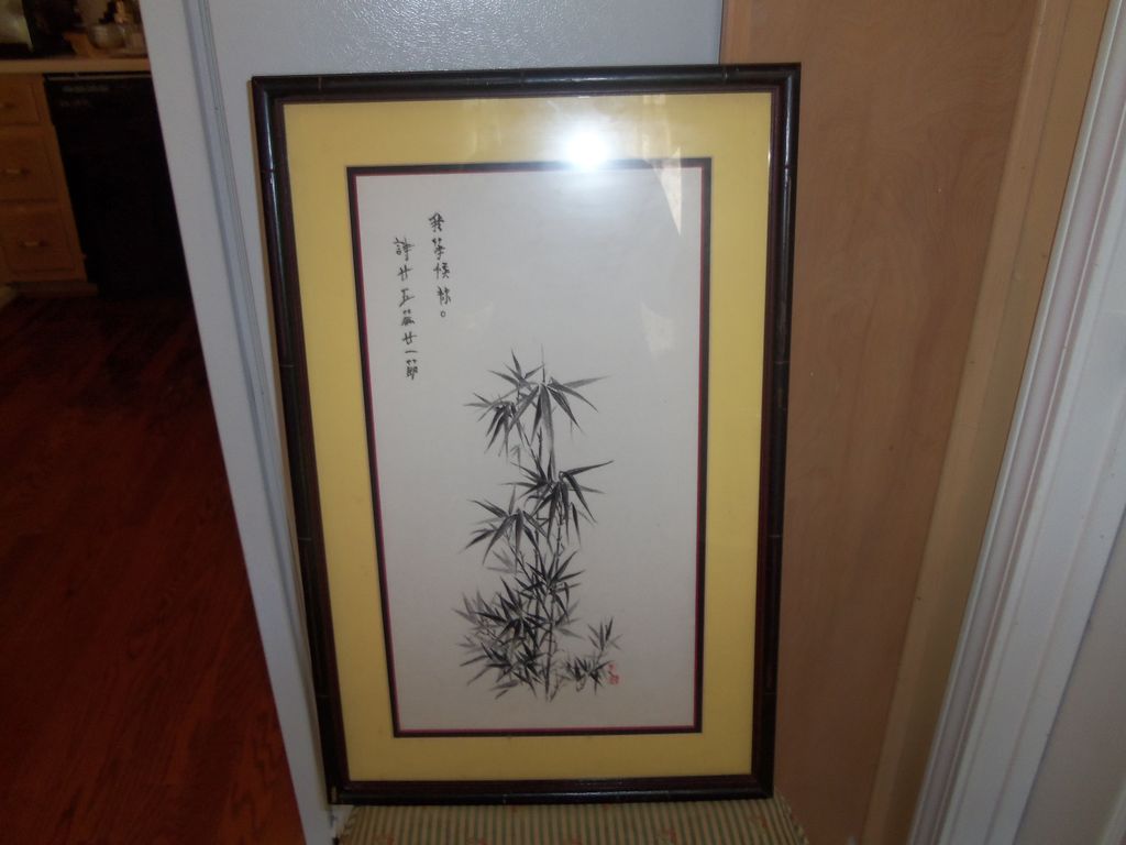 Original"Bamboo" Signed Water Color Painting by Chin Lin Her or Chin Lee Original"Bamboo" Signed Water Color Painting by Chin Lin Her or Chin Lee