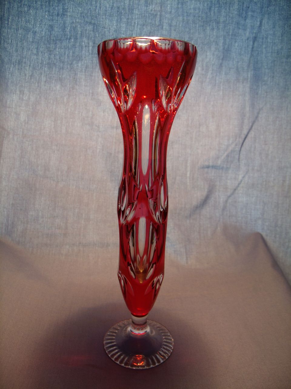 Moser Cut to Clear vase Moser Cut to Clear vase