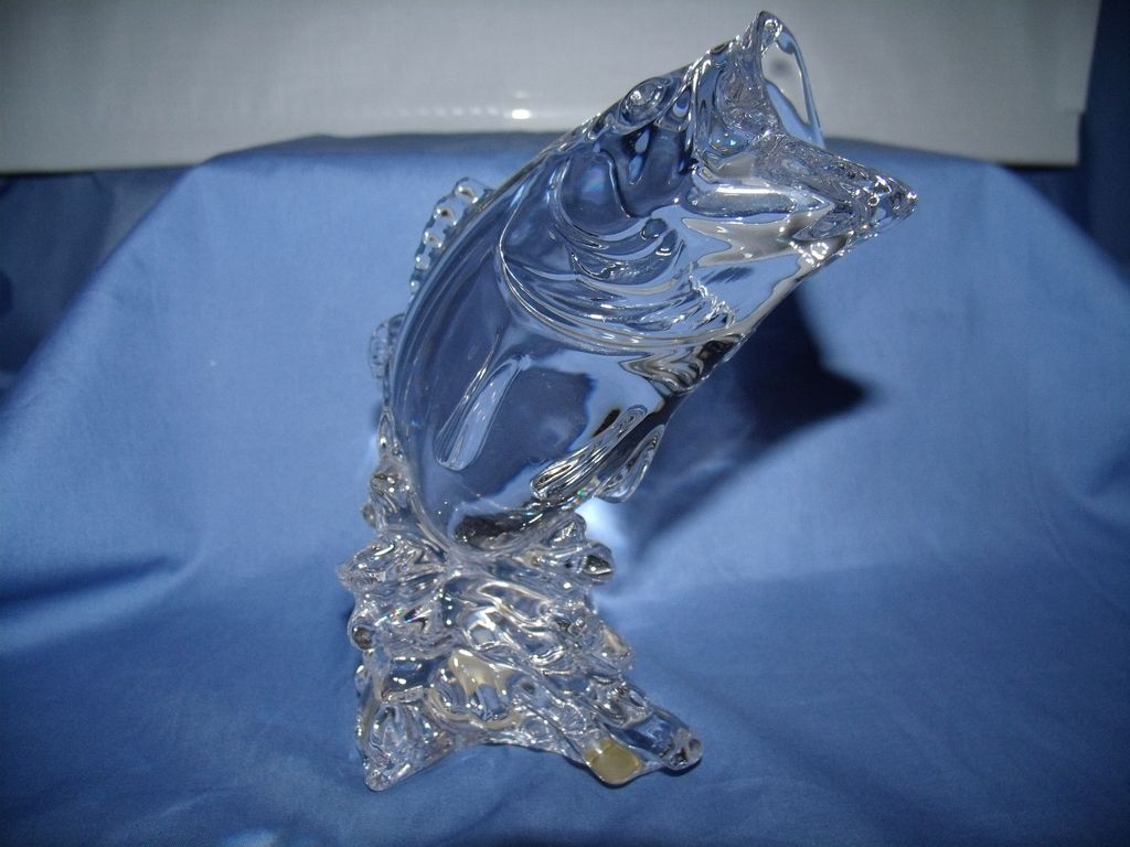 Wide Mouth Bass Crystal Figurine Wide Mouth Bass Crystal Figurine