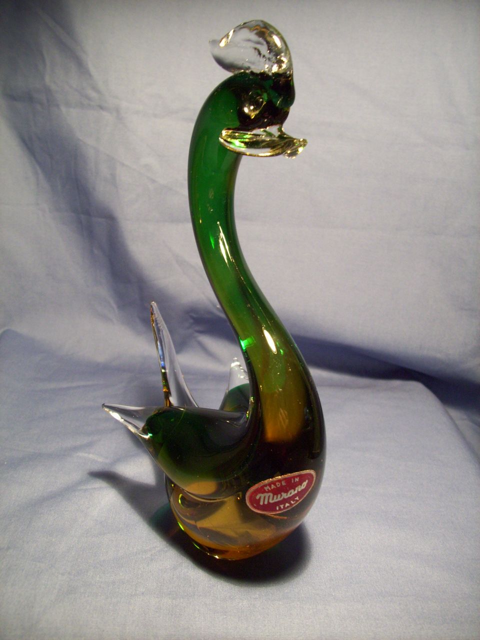 MId Century Murano Crested Bird MId Century Murano Crested Bird