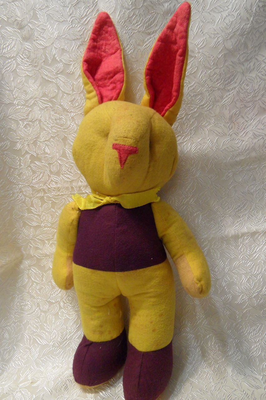 Vintage Stuffed Glass Eyed Rabbit 16" for Easter Vintage Stuffed Glass Eyed Rabbit 16" for Easter
