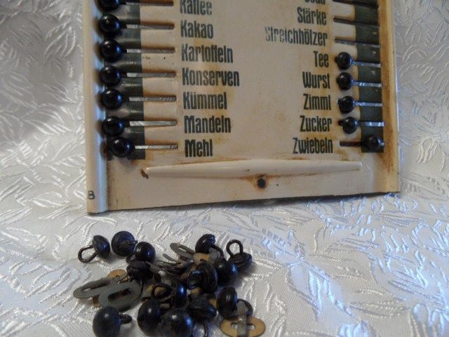 Vintage GERMAN Merktafel Tin Shopping List Vintage GERMAN Merktafel Tin Shopping List