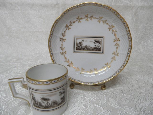 Richard Ginori Pittoria Fiesole Scenic Demitasse Cup & Saucer Richard Ginori Pittoria Fiesole Scenic Demitasse Cup & Saucer