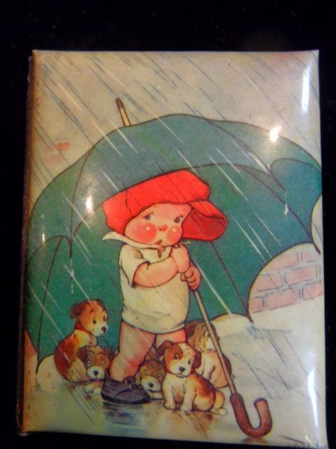 Vintage William Hall & Co.Needle Book with Baby & Puppies Vintage William Hall & Co.Needle Book with Baby & Puppies