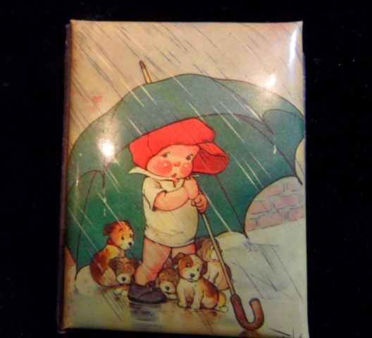 Vintage William Hall & Co.Needle Book with Baby & Puppies Vintage William Hall & Co.Needle Book with Baby & Puppies