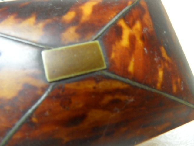 Antique Miniature Faux Tortoise Shell Trinket or Ring Box Antique Miniature Faux Tortoise Shell Trinket or Ring Box