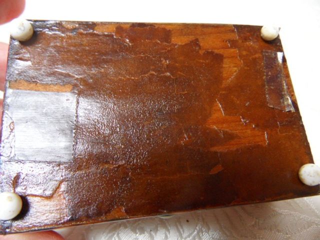 Antique Miniature Faux Tortoise Shell Trinket or Ring Box Antique Miniature Faux Tortoise Shell Trinket or Ring Box