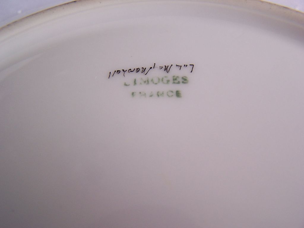 Limoges Art Nouveau Plate Signed by the Artist Limoges Art Nouveau Plate Signed by the Artist