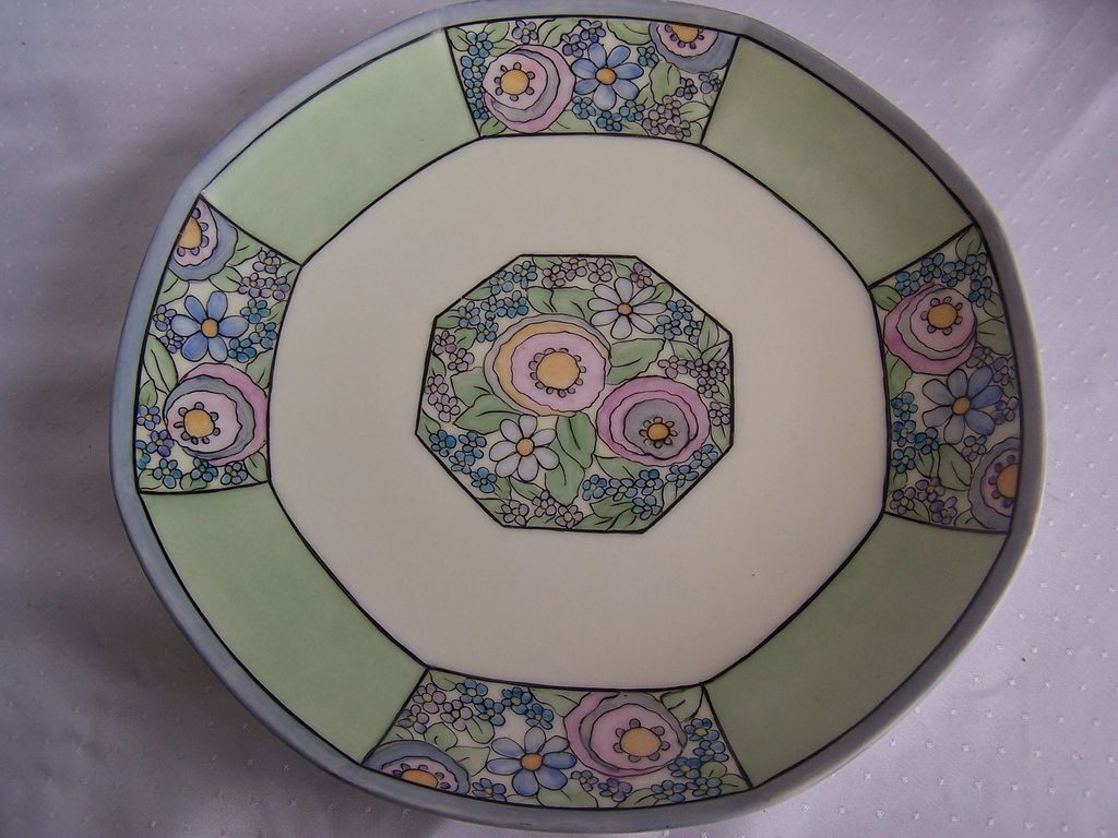 Limoges Art Nouveau Plate Signed by the Artist Limoges Art Nouveau Plate Signed by the Artist