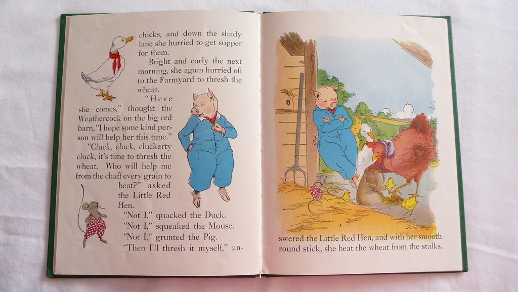 1927 "The LIttle Red Hen & The Grain Of Wheat" by Watty Piper~Excellent 1927 "The LIttle Red Hen & The Grain Of Wheat" by Watty Piper~Excellent