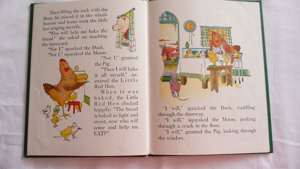 1927 "The LIttle Red Hen & The Grain Of Wheat" by Watty Piper~Excellent 1927 "The LIttle Red Hen & The Grain Of Wheat" by Watty Piper~Excellent