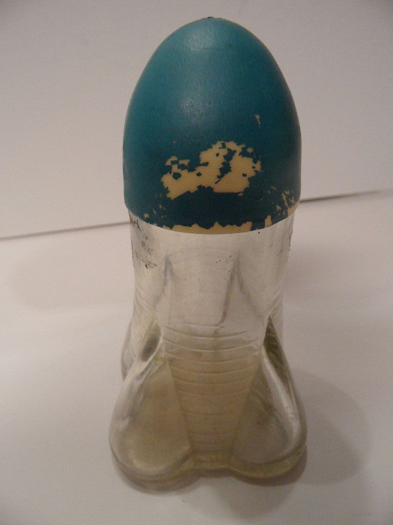 50% OFF Vintage Glass Rocket Ship Perfume Bottle~Very Unusual 50% OFF Vintage Glass Rocket Ship Perfume Bottle~Very Unusual