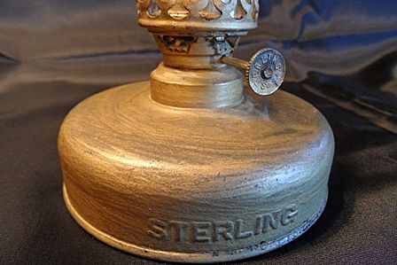 Vintage Small 7" Kerosene Lamp by Sterling Company Vintage Small 7" Kerosene Lamp by Sterling Company