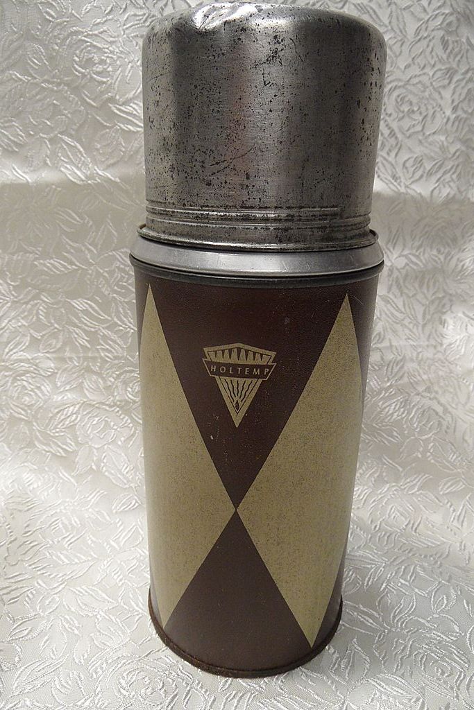 Vintage Thermos Holdtemp Bottle~Harlequin Pattern Vintage Thermos Holdtemp Bottle~Harlequin Pattern