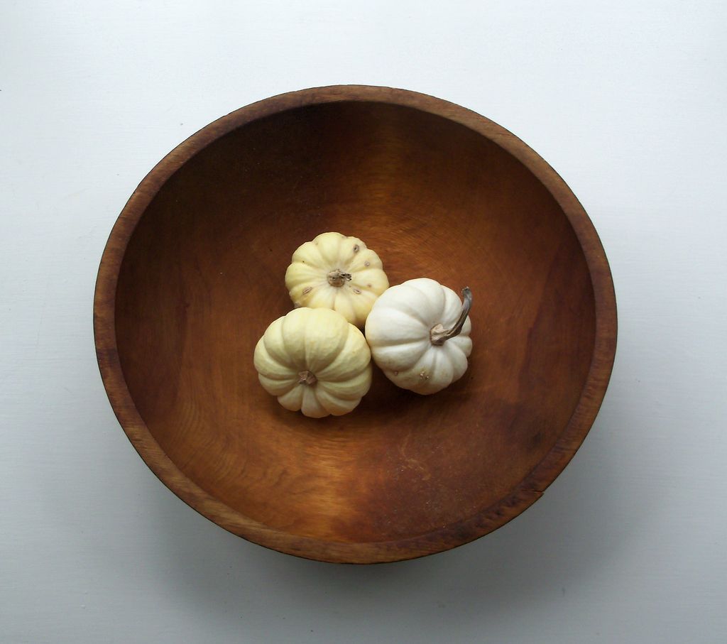 Primitive Wooden Bowl - 13 1/2" Primitive Wooden Bowl - 13 1/2"