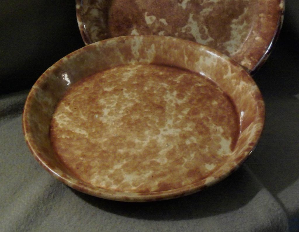 Antique Rockingham - Bennington Pottery Plate - 10" Antique Rockingham - Bennington Pottery Plate - 10"