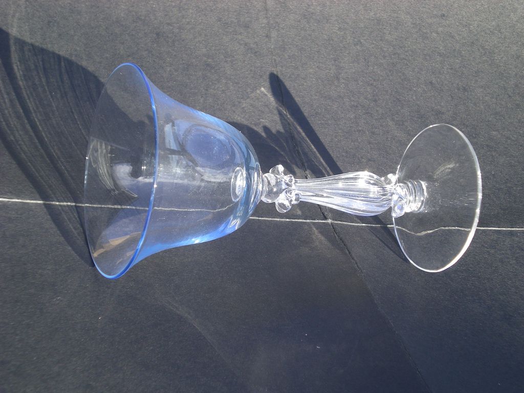 Cambridge Pretty Blue Elegant Depression "Stradivari" Glass Cambridge Pretty Blue Elegant Depression "Stradivari" Glass