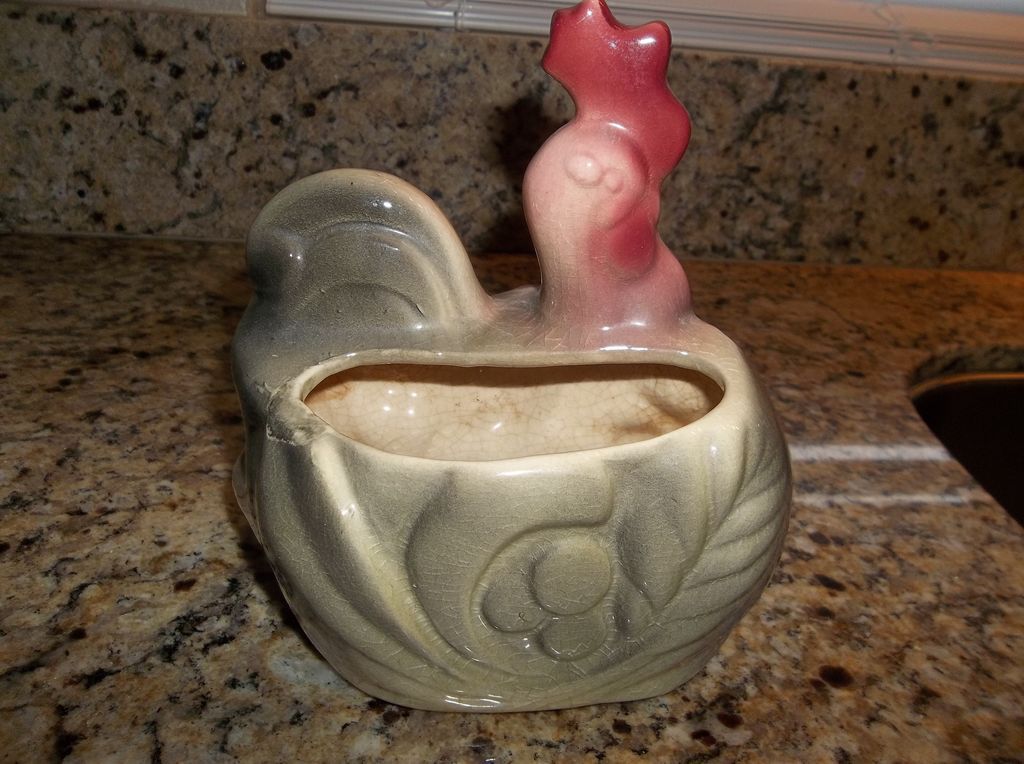 Royal Copley roster planter, Royal Copley roster planter,